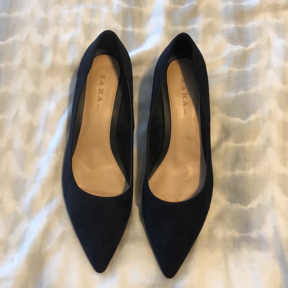 Zara Navy Blue Heels